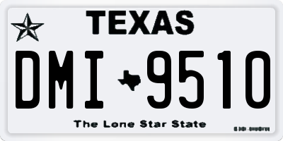 TX license plate DMI9510