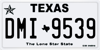 TX license plate DMI9539