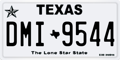 TX license plate DMI9544