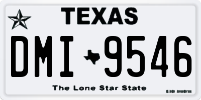 TX license plate DMI9546