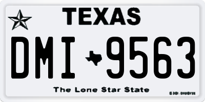 TX license plate DMI9563