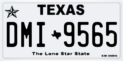 TX license plate DMI9565