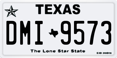 TX license plate DMI9573