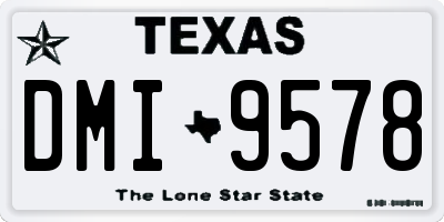 TX license plate DMI9578