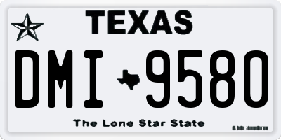TX license plate DMI9580