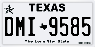 TX license plate DMI9585