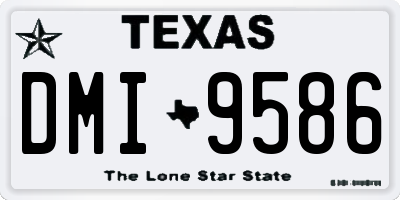 TX license plate DMI9586