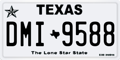 TX license plate DMI9588