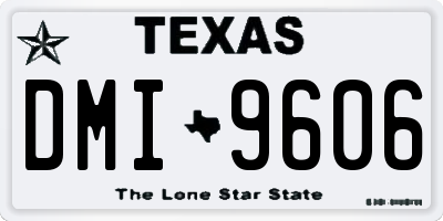 TX license plate DMI9606