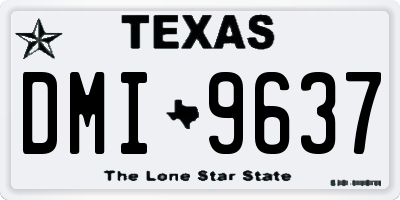 TX license plate DMI9637