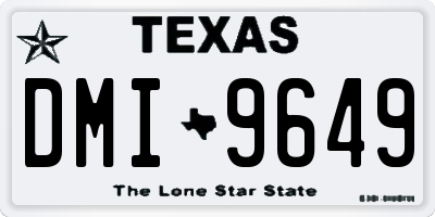 TX license plate DMI9649
