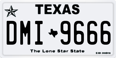 TX license plate DMI9666
