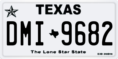 TX license plate DMI9682