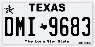 TX license plate DMI9683