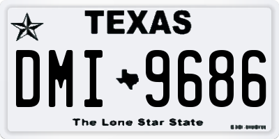 TX license plate DMI9686