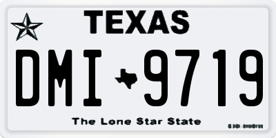 TX license plate DMI9719