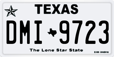 TX license plate DMI9723