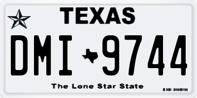 TX license plate DMI9744