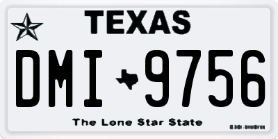 TX license plate DMI9756
