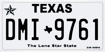 TX license plate DMI9761