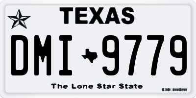 TX license plate DMI9779