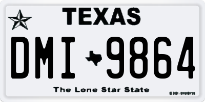 TX license plate DMI9864