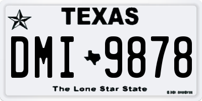 TX license plate DMI9878