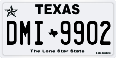 TX license plate DMI9902