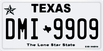 TX license plate DMI9909