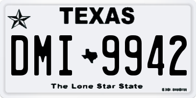 TX license plate DMI9942
