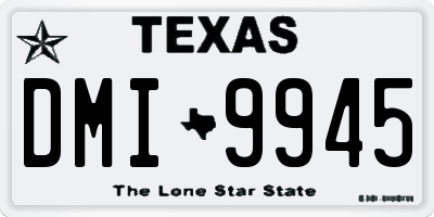 TX license plate DMI9945