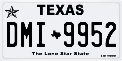 TX license plate DMI9952