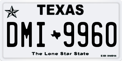 TX license plate DMI9960