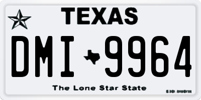TX license plate DMI9964