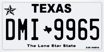 TX license plate DMI9965