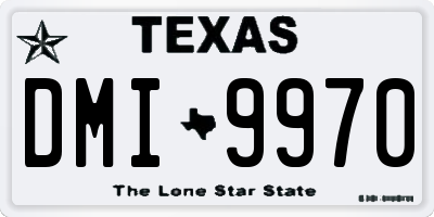 TX license plate DMI9970