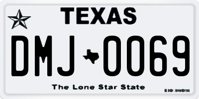 TX license plate DMJ0069