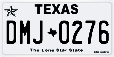 TX license plate DMJ0276