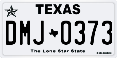 TX license plate DMJ0373