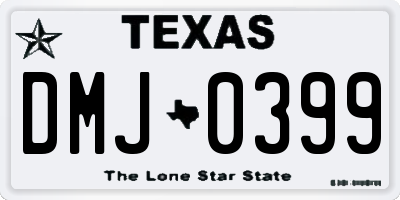 TX license plate DMJ0399