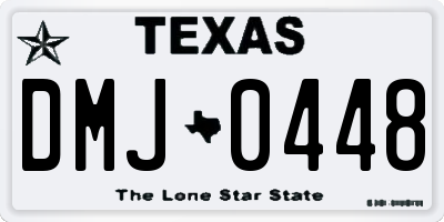 TX license plate DMJ0448