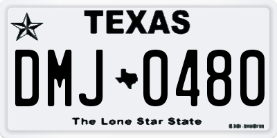 TX license plate DMJ0480