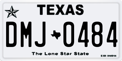 TX license plate DMJ0484