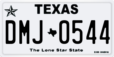 TX license plate DMJ0544