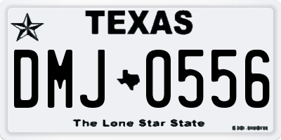 TX license plate DMJ0556
