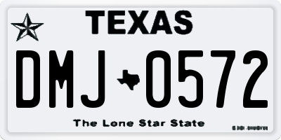 TX license plate DMJ0572