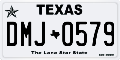 TX license plate DMJ0579