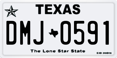 TX license plate DMJ0591
