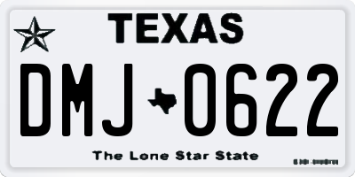 TX license plate DMJ0622