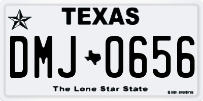TX license plate DMJ0656